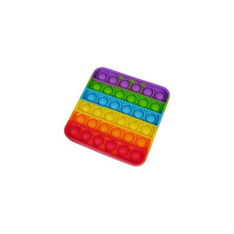 Антистресова сенсорна іграшка Pop It, Pop It Square Rainbow