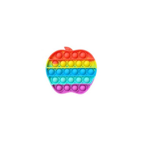 Сенсорная игрушка Pop It антистресс, яблоко разноцветная