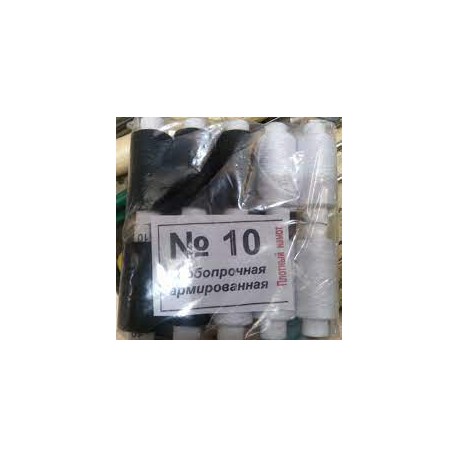 Нитки 10 черно-белые 10шт: