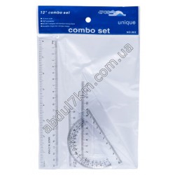 Набір лінійок Combo set 4 предмети (20 см) 002