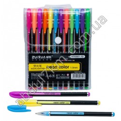 Набір ручок гелевих неонових HT-6307-12 (30)