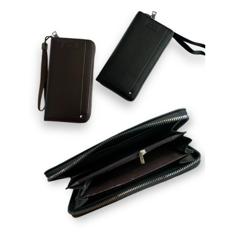 Кошелёк для денег мужск. длинный PU 3цв.00-2086000-20860