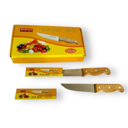 Нож кух. с дерев. руч. 12шт в кор. 7д. (360)00-13572