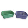 Корзина пл. квадр. (25*25*9.5)см 3цв(200)00-37499