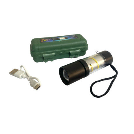 Фонарик пл. от USB с верёвкой в пл. коробке (2,8*9)см00-06168