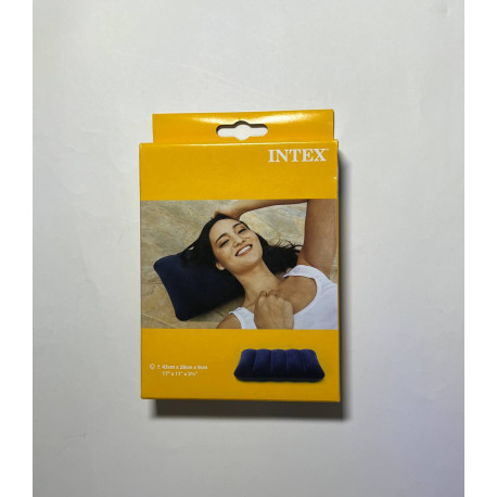 Подушка INTEX 43*28*9см надувная Велюровая 00-S0660