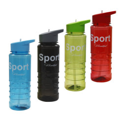 Бутылка для воды пл. sports 750мл с руч. в кл.(23*7,5)см00-38377