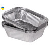 Контейнер алюминиевый 25,5*19*6,5(для духовки и холодильника)из.алюминиевая фольга пищевого класса10 шт