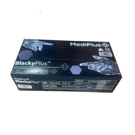 Рукавички Luximed Nitrile Black чорні розм. S00-08313