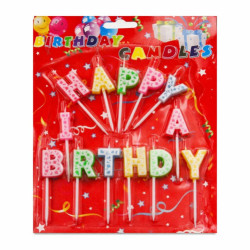 Свечи Happy B. с подст. на листе 16листов в ср. кор. 360)00-13020
