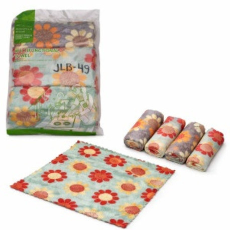 Рушник кух. з рис - ромашки (30 * 30) см 5шт в наб. 00-03140(400)