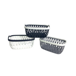 Кошик для зберігання пл. без кришки прямокутний (22*16*10)00-40629(120)